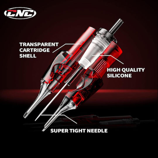 Set 40 Cartuș Ac Pentru Tattoo 4 Tipuri Module Ac 1203rl 1205rl 1207rl 1209rl Din Oțel Inoxidabil 316 Linii Contururi Umplere En04x-40kit-ff