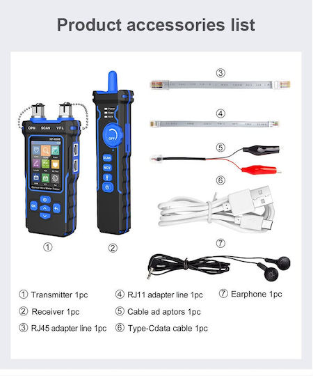 Digital Kabeltester für Netzwerkkabel