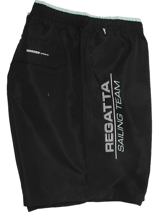 Men's Swimwear Bermuda Black with Patterns