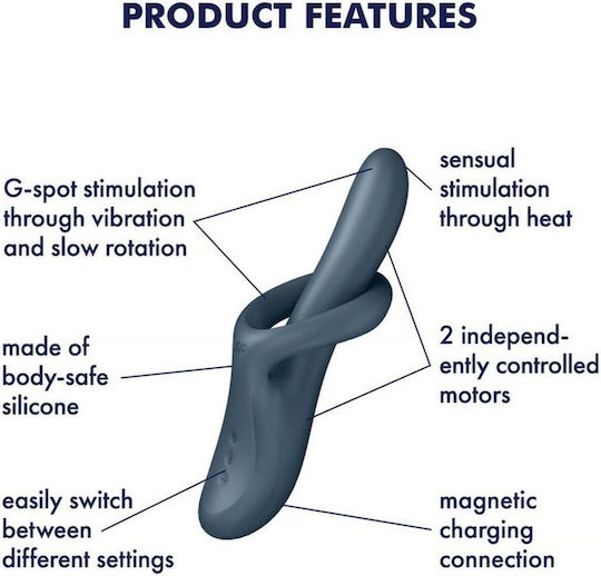 Satisfyer Flex 4 Δονητής Rabbit Γκρι