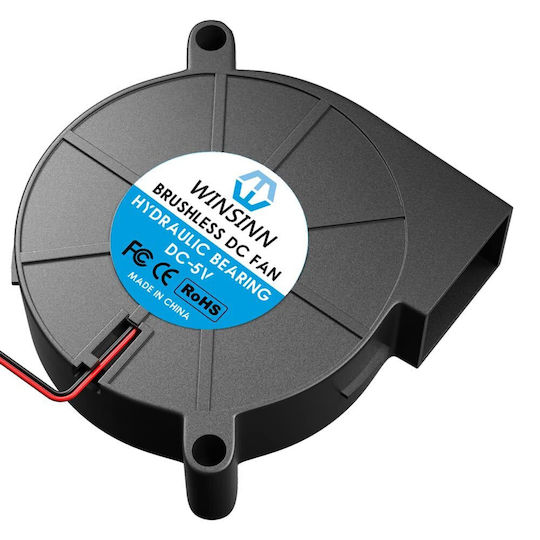 Set 4 Ventilatoare 5V Pentru Imprimante 3D 50mm Rulment Hidraulic Fără Perii Turbo Răcire Conector cu 2 pini Winsinn 5015