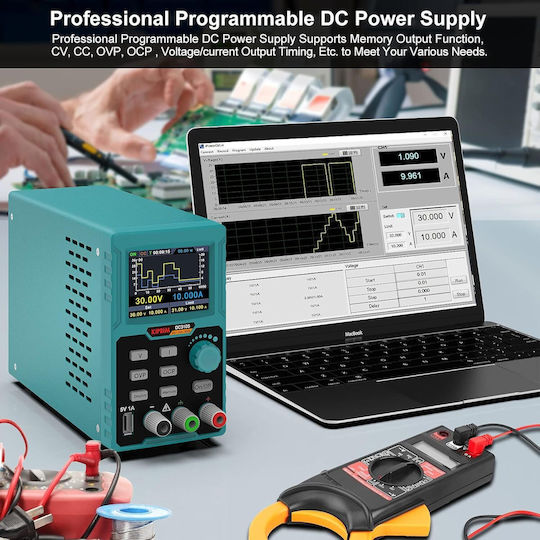 Surse de Alimentare pentru Laborator Programabile 0-30 V 0-10 A Ecran Led Interfață Usb Control Ventilator Răcire Port Încărcare 5V Protecție La Suprasarcină Ocp Protecție La Tensiune Înaltă Ovp Multifuncțional