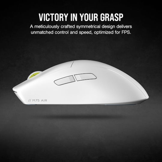 Corsair M75 Air Drahtlos Gaming Gaming Maus 26000 DPI Weiß