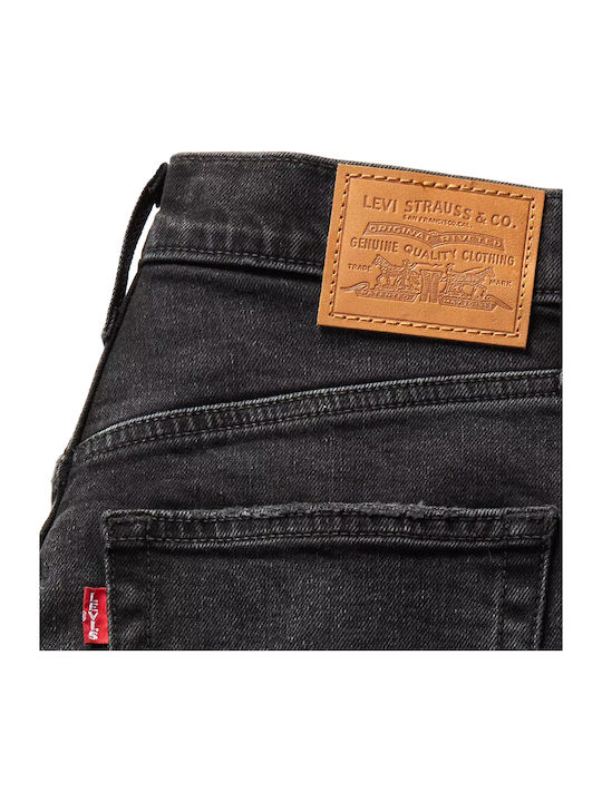 Ribcage Women's Jean High-waisted Shorts Anthracite