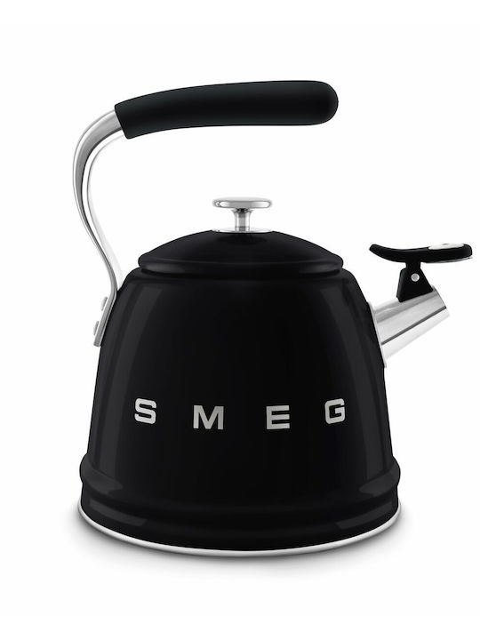 Smeg Τσαγιέρα Ανοξείδωτη Μαύρη 2300ml