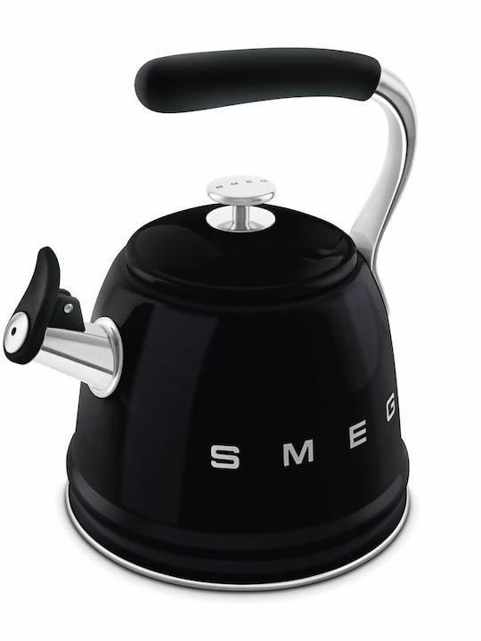 Smeg Τσαγιέρα Ανοξείδωτη Μαύρη 2300ml