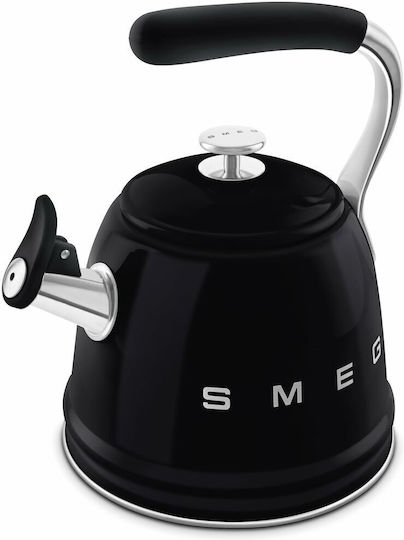 Smeg Τσαγιέρα Ανοξείδωτη Μαύρη 2300ml