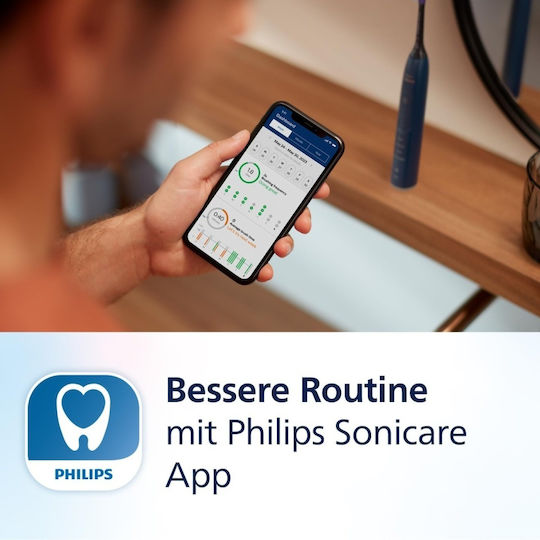 Philips Periuță de dinți electrică HX7423/01 Albastru marin