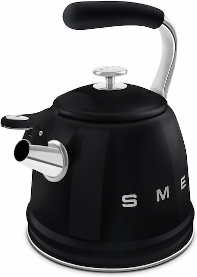 Smeg Τσαγιέρα Ανοξείδωτη Μαύρη 2300ml