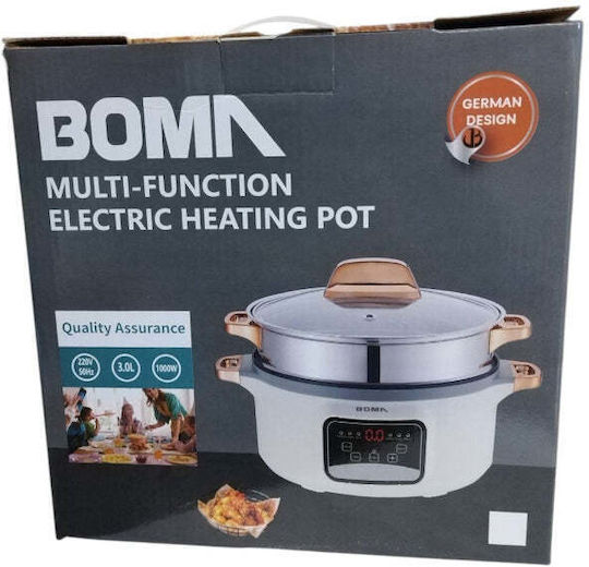 Boma Multi Function Πολυμάγειρας 1000W με Χωρητικότητα 3lt