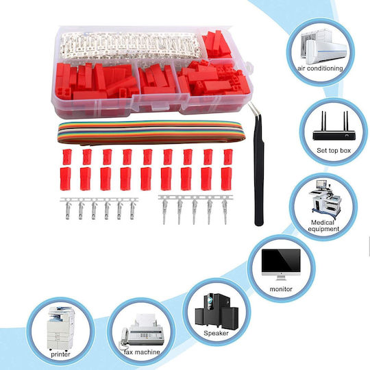 Set Conectori Jst-syp 2.54 Mm Plug 60 Părți Conectori Bărbat-femeie 2 Pinuri 1m Cablu Jst