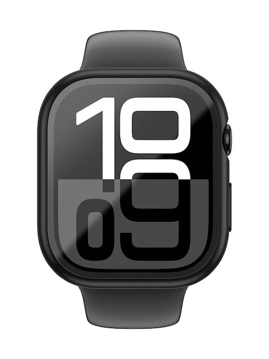 AmazingThing Radix Silicone Case in Black color for Apple Watch 46mm