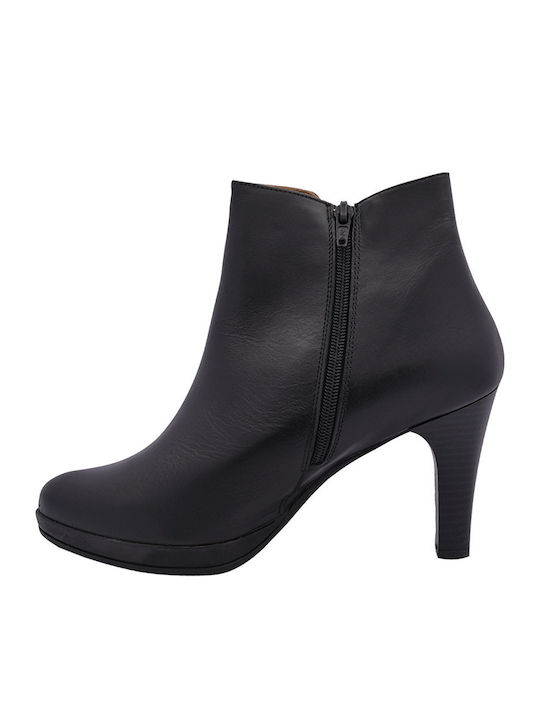 Leather Women's Ankle Boots Black