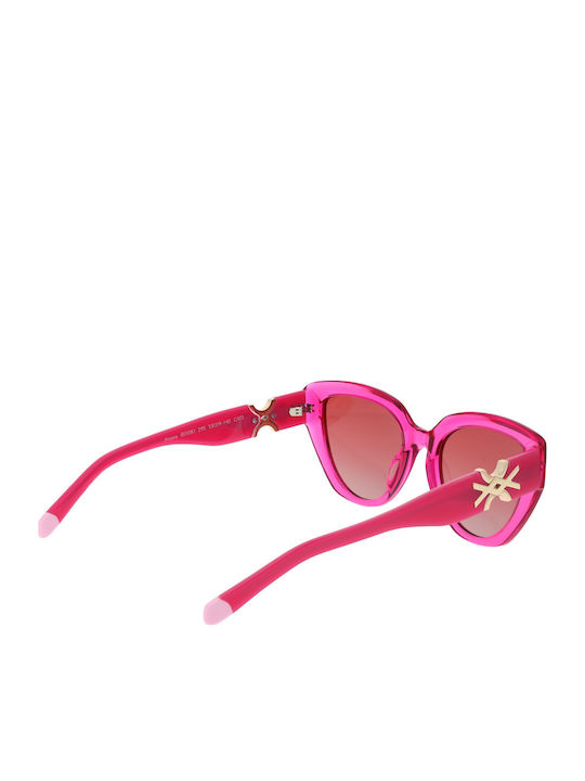 Benetton Women's Sunglasses with Pink Plastic Frame and Pink Gradient Lens BE5081 295