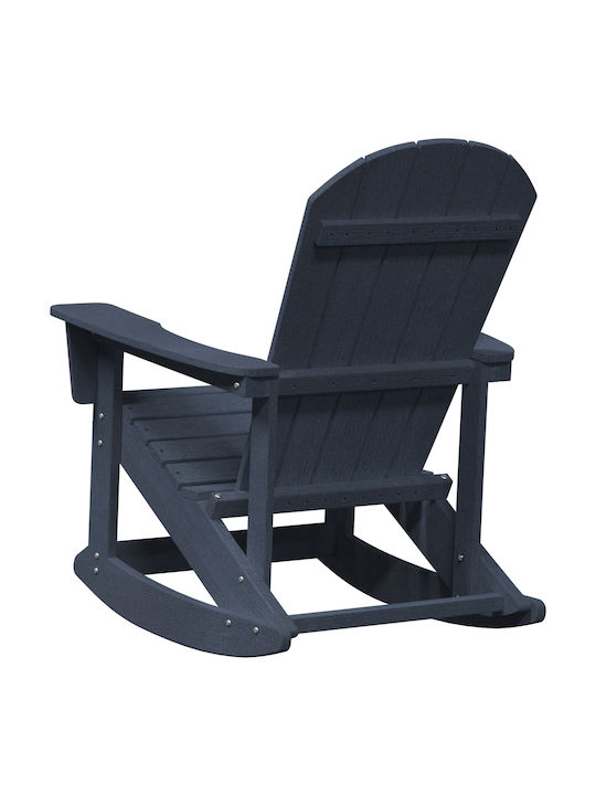 Scaun balansoar Lemn Navy Blue 73.5x92x90cm