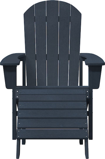 Scaun de exterior Lemn Navy Blue 2buc