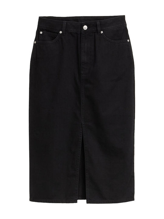 Denim Midi Rock Deep Black
