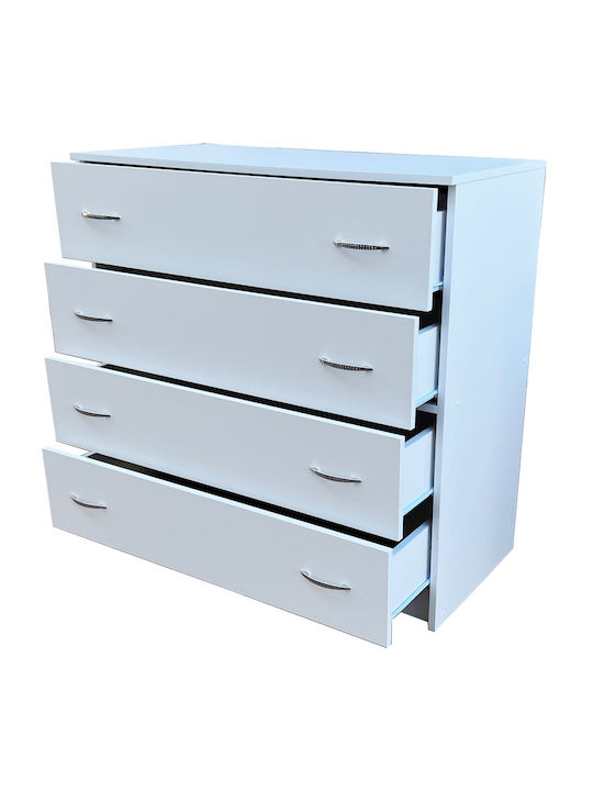 Comoda pentru Dormitor Derin Plus Alb 100x45x100buc