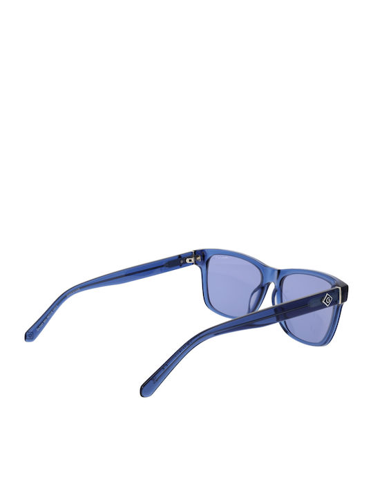 Gant Unisex Sunglasses with Blue Plastic Frame and Blue Lens