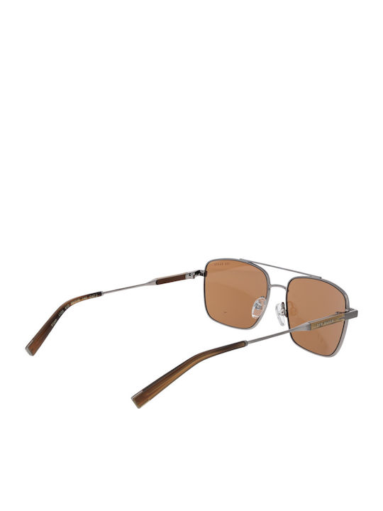 Ted Baker Bărbătești Ochelari de soare cu Gri Cadru și Maro Oglindă Lentilă TB1720 910