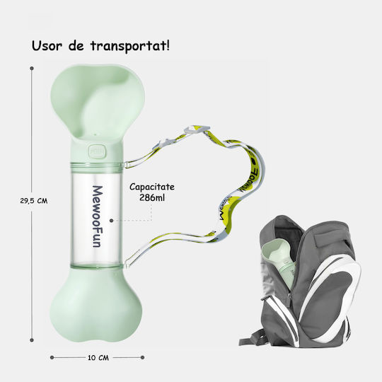 Sticlă Automată De Apă Și Mâncare Din Silicon Pentru Câine Și Pisică 300ml 10cm