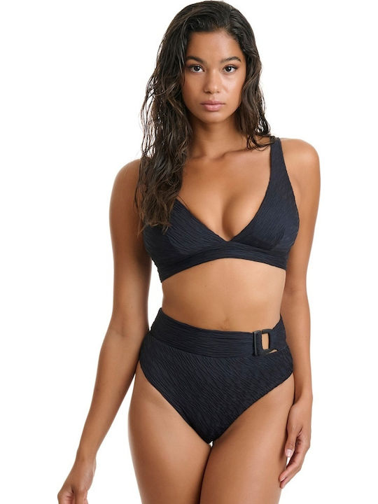 Bikini Slip Ψηλόμεσο Μαύρο