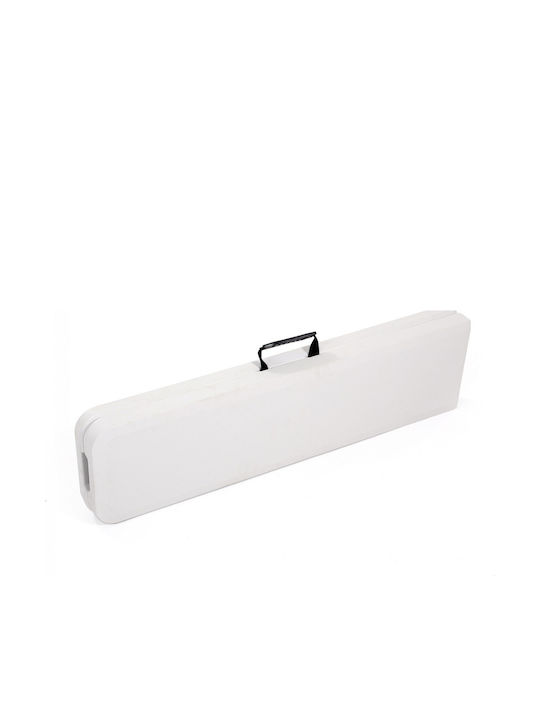 Klappbank Garten Catering Hdpe 180x24x42cm Weiß