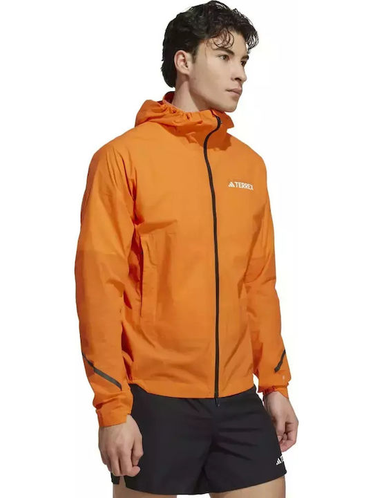 Terrex Xperior Athletic Jacket Waterproof Semi Impact Orange