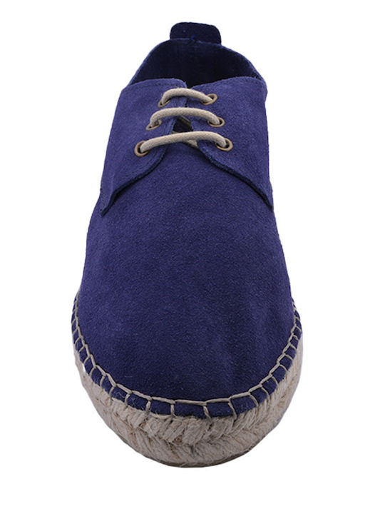 Suede Γυναικείες Εσπαντρίγιες σε Navy Μπλε Χρώμα