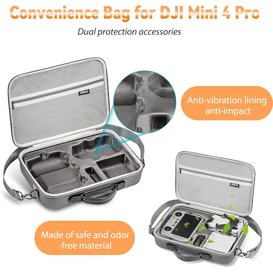 Geantă de transport Gri pentru DJI Mini 4 Pro 32x9x24cm