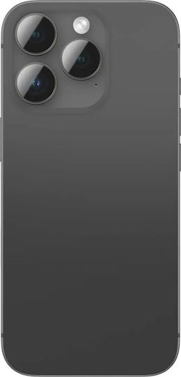 Amazingthing Ar Aluminum 3 Lens Glass Camera Lens Frame Iphone 16 Pro 16 Pro Max Black Ip16cam3bkgla