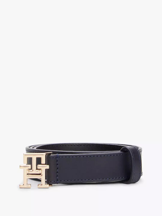Tommy Hilfiger Th Monogram Δερμάτινη Γυναικεία Ζώνη Μπλε Tommy Hilfiger Th Monogram Δερμάτινη Γυναικεία Ζώνη Μπλε
