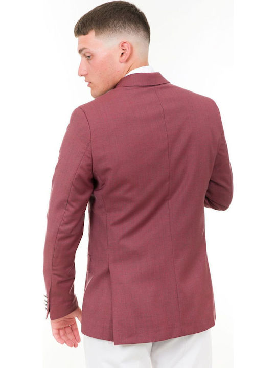 Men's Suit Jacket Pomegranate