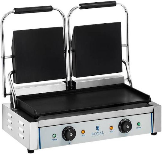 Royal Catering Επαγγελματική Τοστιέρα με Μαντεμένιες Λείες Επιφάνειες 3600W
