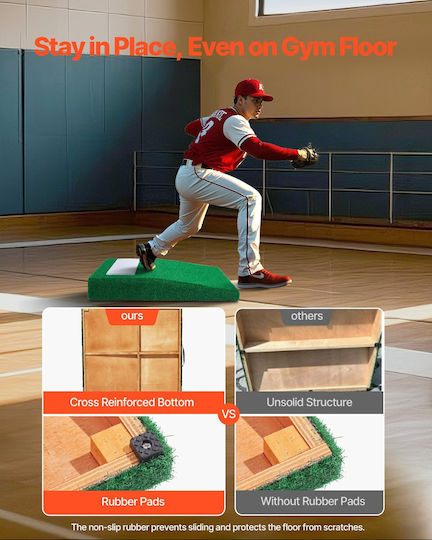 Vevor 31 In Pitching Mound Portable Pitcher Mound Baseball Training Softball