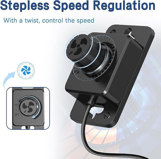 Ventilatoare Industriale 150 Mm Aer Exhaust Fan Controler Viteze Reglabil 683 M³/h 2800 Rpm 55 W 32 Db Material ABS Ventilatie de Încălzire Răcire Boosters Corturi de Crescere Hidroponice Ventilație de Exhaust