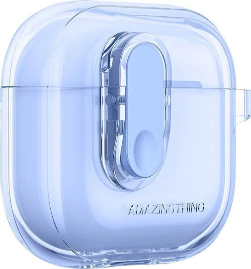 AmazingThing Minimal Hülle Silikon in Blau Farbe für Apple AirPods 4