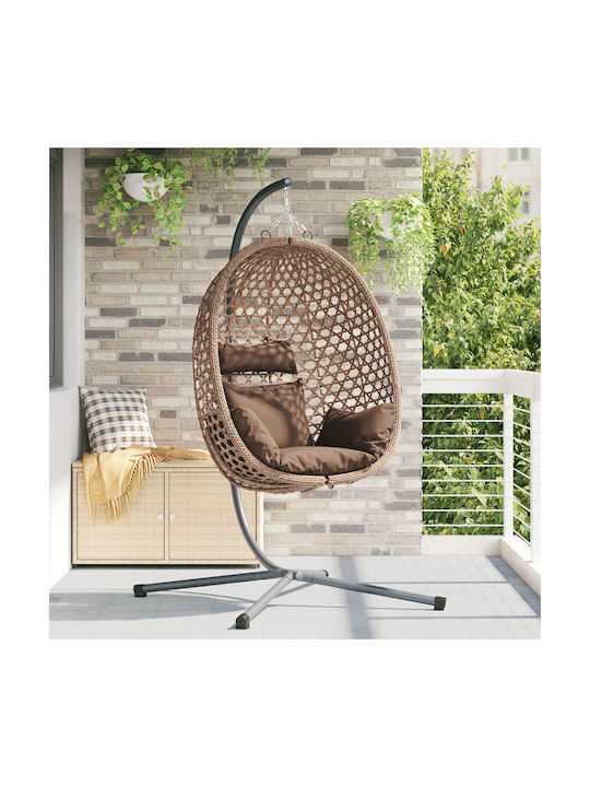 Φωλιά με Βάση Rattan Μ104xΠ100xΥ191cm Καφέ Φωλιά με Βάση Rattan Μ104xΠ100xΥ191cm Καφέ