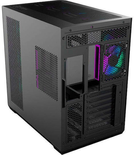 Raijintek Atreus BT4 Gaming Midi Tower Computer Case with Side Window and RGB Lighting Black
