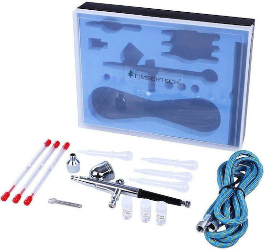 Set Aerograf Compresor Regulator Filtru Aerograf Pipete Furtun Duze 0.2 0.3 0.5 Mm Recipient 7 Ml