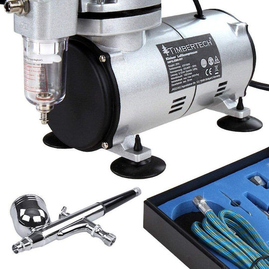 Set Aerograf Compresor Regulator Filtru Aerograf Pipete Furtun Duze 0.2 0.3 0.5 Mm Recipient 7 Ml