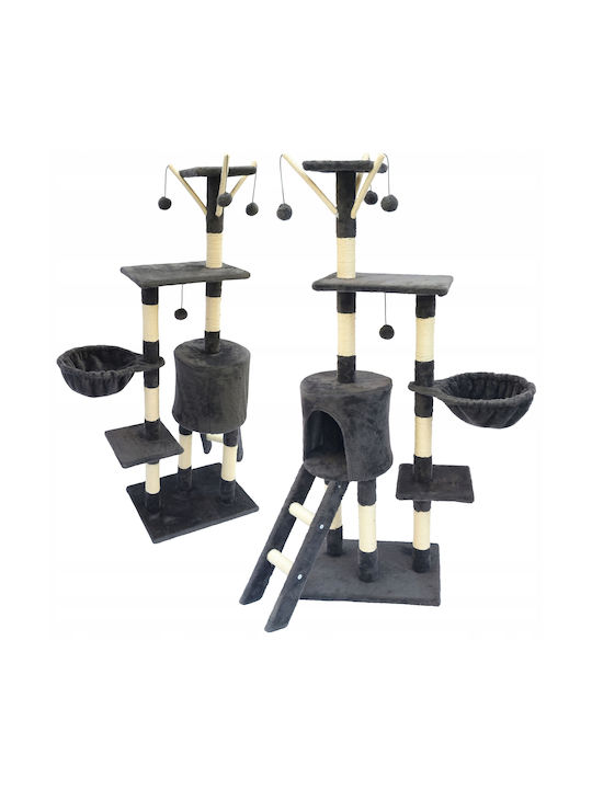 Cat Playset 51x36x138 Cm 6 Levels Sisal Toys Black