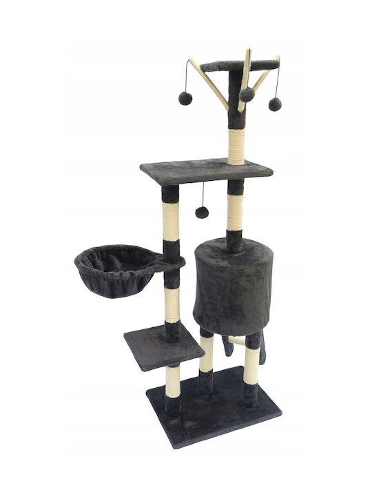 Cat Playset 51x36x138 Cm 6 Levels Sisal Toys Black