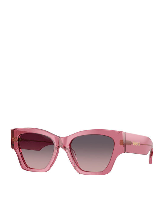 Damen Sonnenbrille mit Rosa Kunststoff Gestell und Rosa Verlaufsfarbe Linse