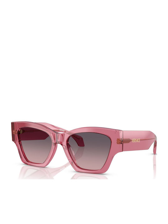 Damen Sonnenbrille mit Rosa Kunststoff Gestell und Rosa Verlaufsfarbe Linse