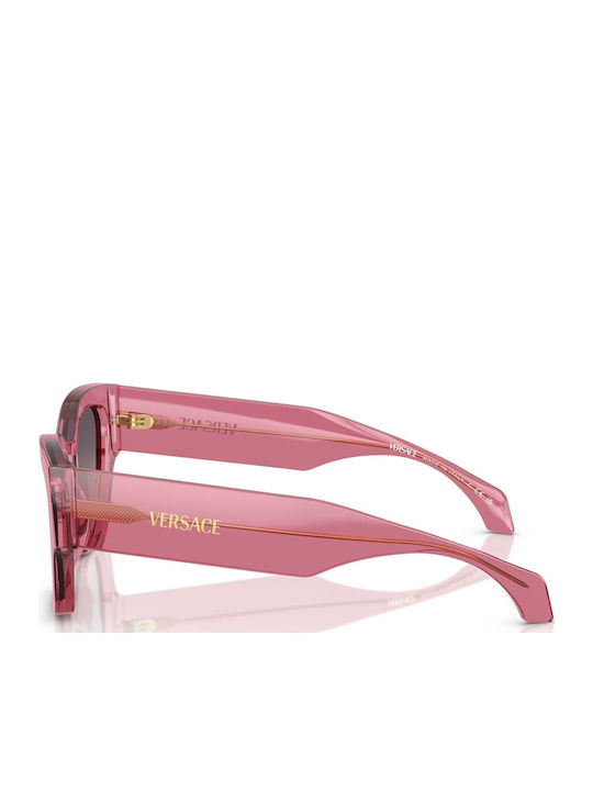 Damen Sonnenbrille mit Rosa Kunststoff Gestell und Rosa Verlaufsfarbe Linse