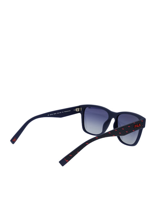 FILA Unisex Γυαλιά Ηλίου με Μπλε Κοκκάλινο Σκελετό και Μπλε Φακό SFI118 V15P