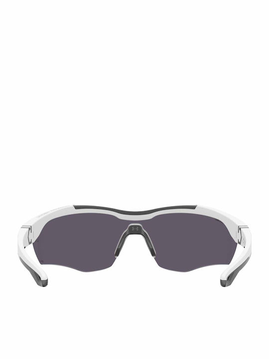 Under Armour Yard Pro Men's Sunglasses with White Plastic Frame and Orange Lens UA YARD PRO 6HT50 99