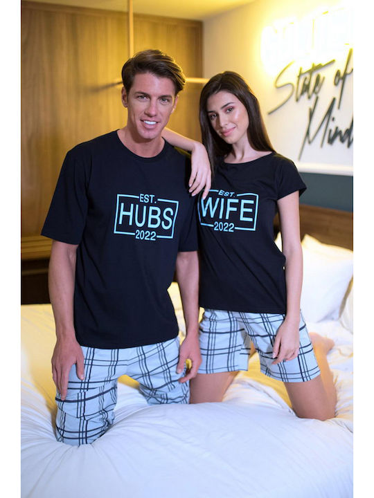 Happy Family Summer Women's Pyjama Set Blue