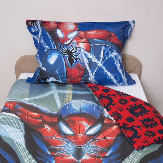 Viopros Set Kids Duvet Cover Single with Pillowcase Cotton Multicolored 160x200cm